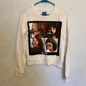 The Beatles Cropped Sweatshirt Let it Be